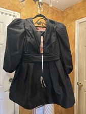 Anthropologie Watters Meringue Lace V-Neck Balloon-Sleeve Mini Dress Size  24w