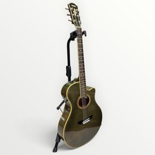 Chitarra elettrica acustica stereo vintage Yamaha APX-10 verde testata con...
