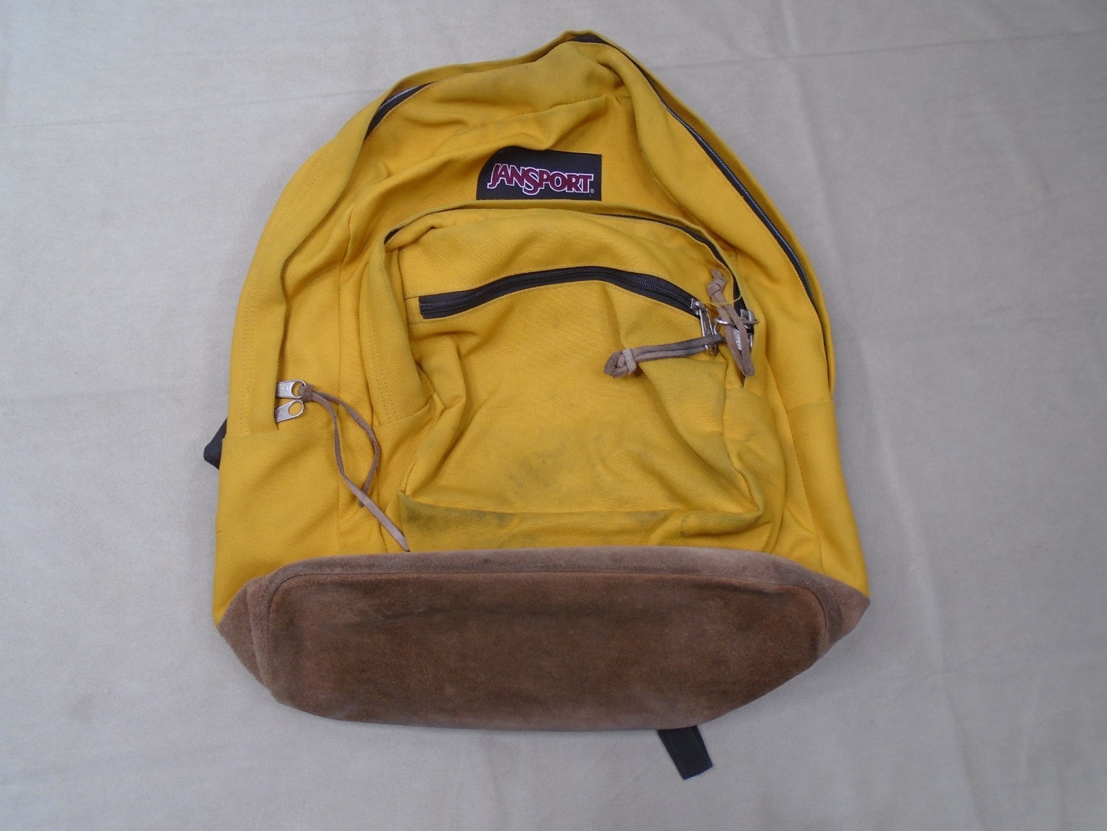 Suede Leather Bottom Mustard Yellow