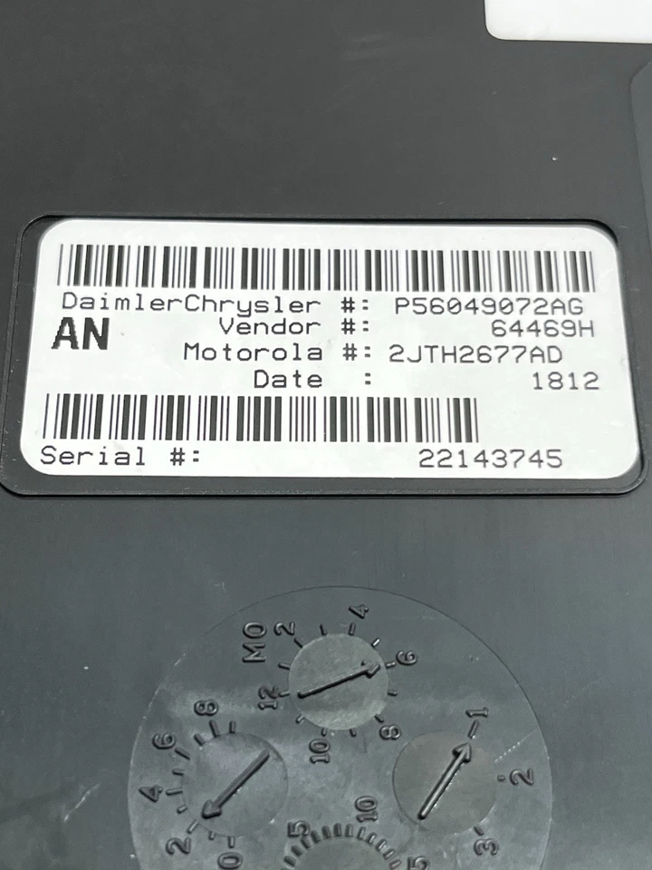 2001-2004 Dodge Dakota Central Timing Module Body Control BCM CTM P56049072AG Foto 2 de 4