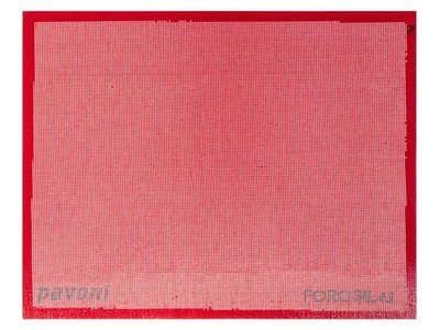 Pavoni Silicone Microperforated Baking Mat Formasil 38.5x28.5cm Red