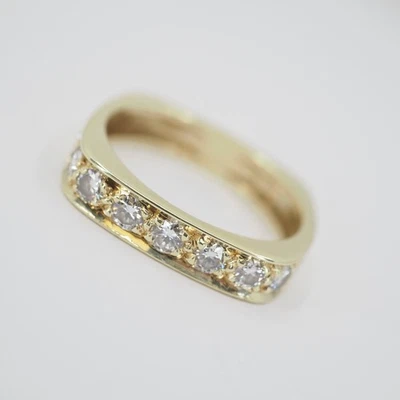 EXKLUSIVER BRILLANTRING IN 585/GELBGOLD insg.ca.0,56ct BRILLANTEN H/VSI RW:55 - Bild 1 von 4