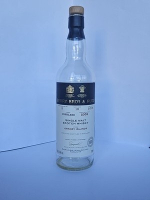 Berry Bros & Rudd Orkney Islands 2002 Single Malt Scotch Whisky Empty Bottle 15y