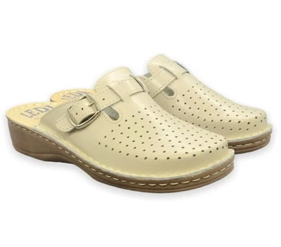 Damen Hausschuhe LEDI Anatomic Beige Gr. 38 Model 631 N24H5R