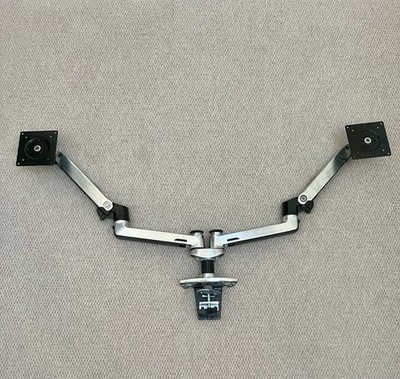 Ergotron LX Dual Side-by-Side Arm (Aluminium poliert) Halterung für zwei Monitore