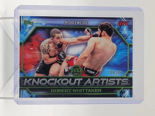 ROBERT WHITTAKER 2026 TOPPS KNOCKOUT UFC KNOCKOUT ARTISTS LIME GREEN /99 Q6973