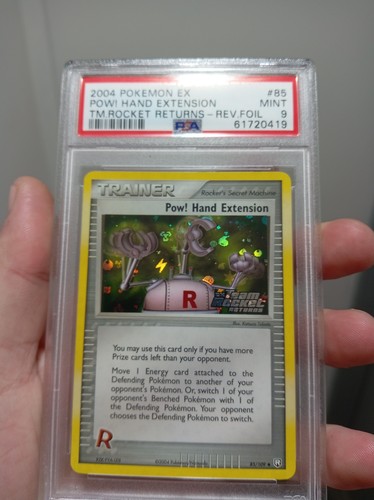 Pow! Hand Extension graded PSA 9 for sale on eBay