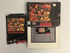 WWF Raw SNES Super Nintendo 1994 CIB Box Manual Wolverine Poster LJN Tested