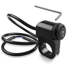 3-Speed Adjustment Motorcycle Headlight Switch 12v 7/8" 22-23mm Black