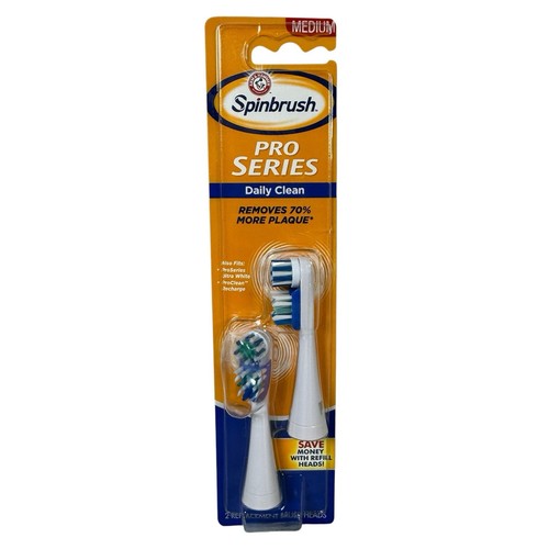 Arm & Hammer Spinbrush Pro Series Medium Borsten 2 Ersatzbürstenköpfe - Bild 1 von 7