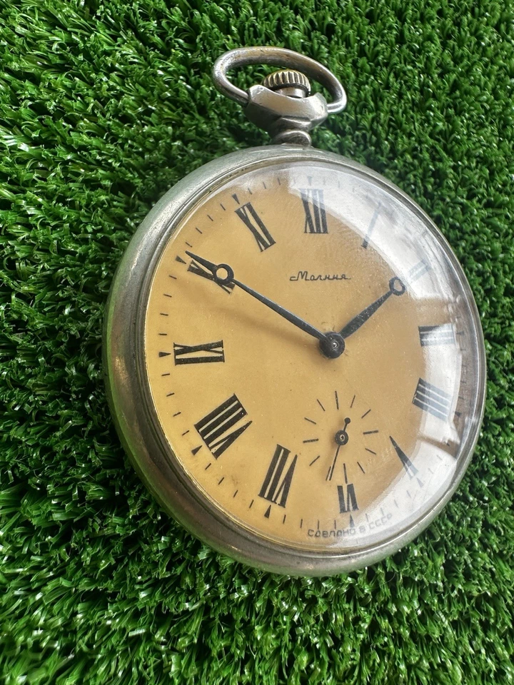 Molnija 3602 Tale of the Urals brutal man vintage USSR Soviet pocket watch - Image 2 of 4