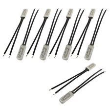 10 Pcs Bimetal Temperature Control Switch Thermostat uxcell HVAC 45C N.O