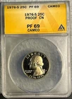 1976-S Washington Quarter 25c Certified by ANACS PF69 Cameo