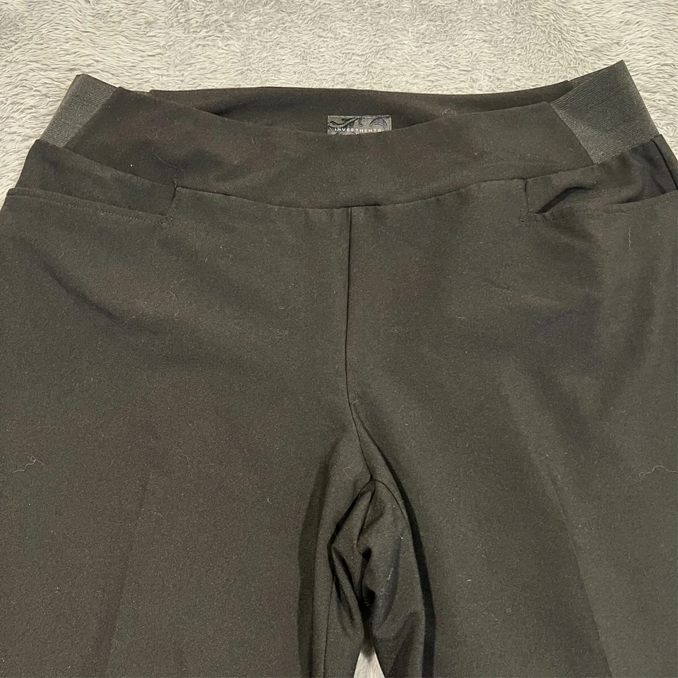Investments Pull On Dress Pants Slacks women's 16W R 37x26 Black Elastic Waist - Image 2 of 4