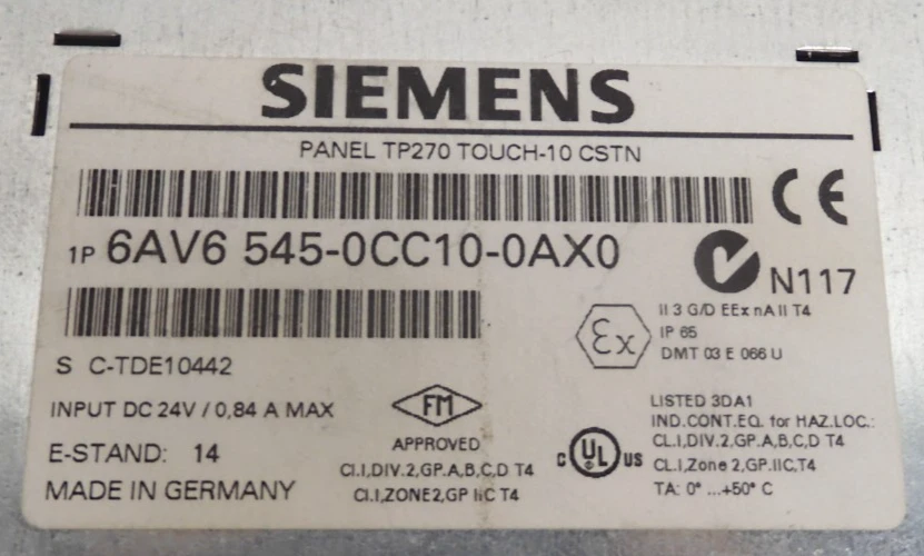 1P 6AV6 545-0CC10-0AX0, SIEMENS - Image 3 of 4