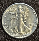 1942-P  Walking Liberty Half Dollar AU+ Bright White