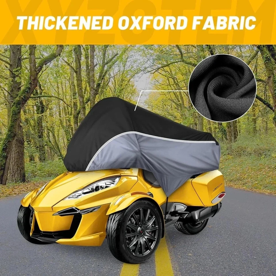 Can-Am Spyder RT Cover,Outdoor Waterproof Sun & Heat Protection Half Cover, Comp - Image 3 of 4