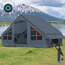Inflatable Tents for Camping with Stove Jack 4/6/8 Person Easy Setup Blow up NEW