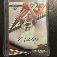 Jordan Walsh #81 Autograph Arkansas Topps 2022-23 Bowman University Chrome 