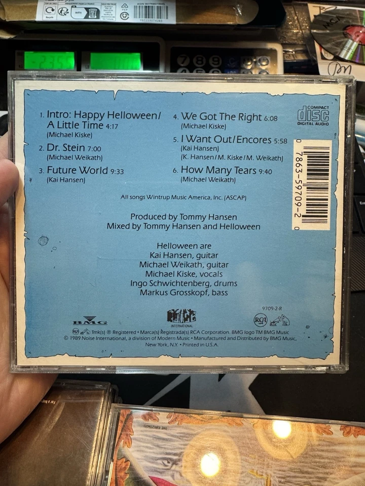 HELLOWEEN I WANT OUT LIVE! 1989 CUTOUT CD 80'S EUROPEAN HEAVY METAL NO SCRATCHES - Image 2 of 4