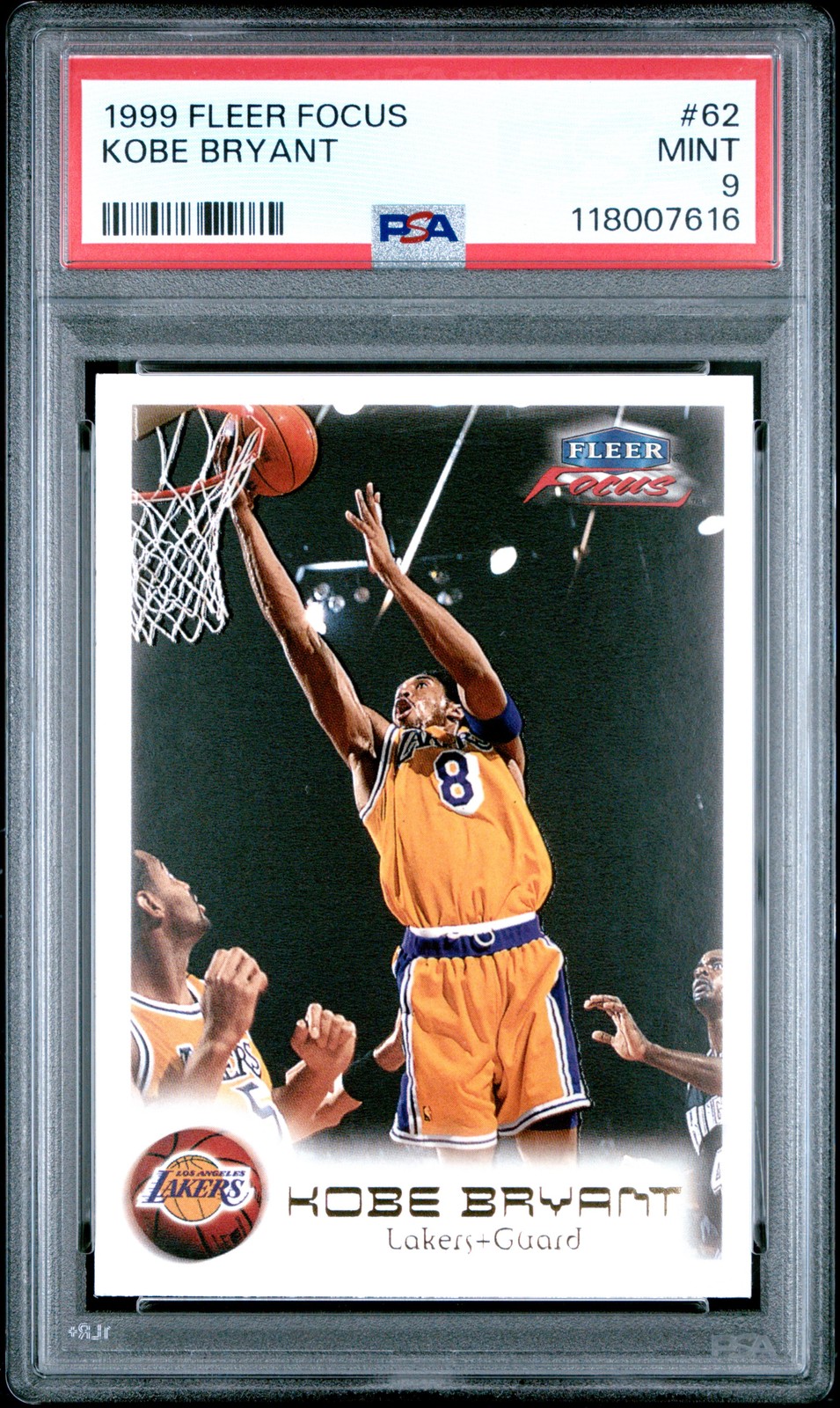 1999 FLEER FOCUS #62 KOBE BRYANT PSA 9
