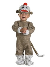 Disguise Infant Boys Girls Sock Monkey Costume 12-18 Months