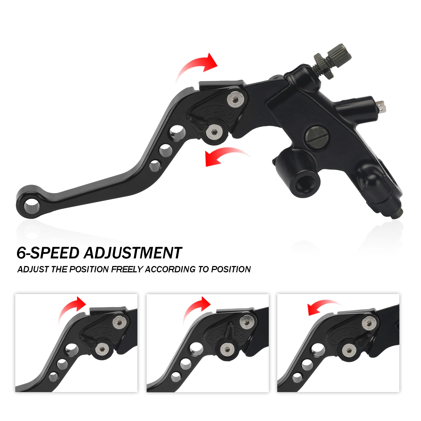 Brake Clutch Levers Master Cylinder Reservoir Black For Suzuki GSXR600 GSXR750