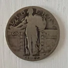 1927 Standing Liberty Quarter VG US coin 25c KM143