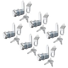 6 Pcs Toolbox Lock with Keys, 1-1/8" Cam Locks Keyed Alike, Truck Toolbox Loc...
