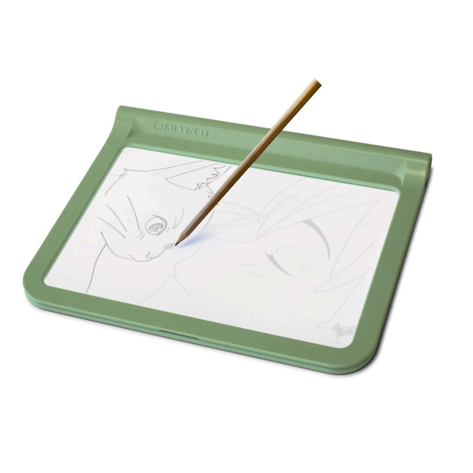 Kidywolf Kidydraw Pro Tablet Luminescente Verde per Bambini Educativo