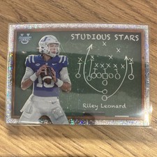 Topps 2023 Bowman's Best Riley Leonard #SS-4 Duke Blue Devils Studious Stars Fo…