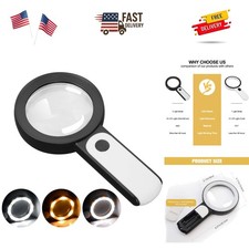 Large Distortion-Free Magnifying Glass with Light - Perfect for Reading  Crafts