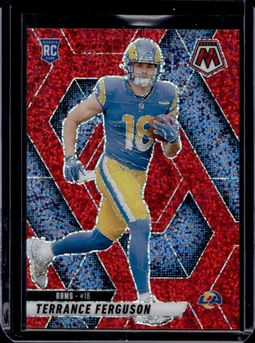 2025 Panini Mosaic Football Red Sparkle Terrance Ferguson #364
