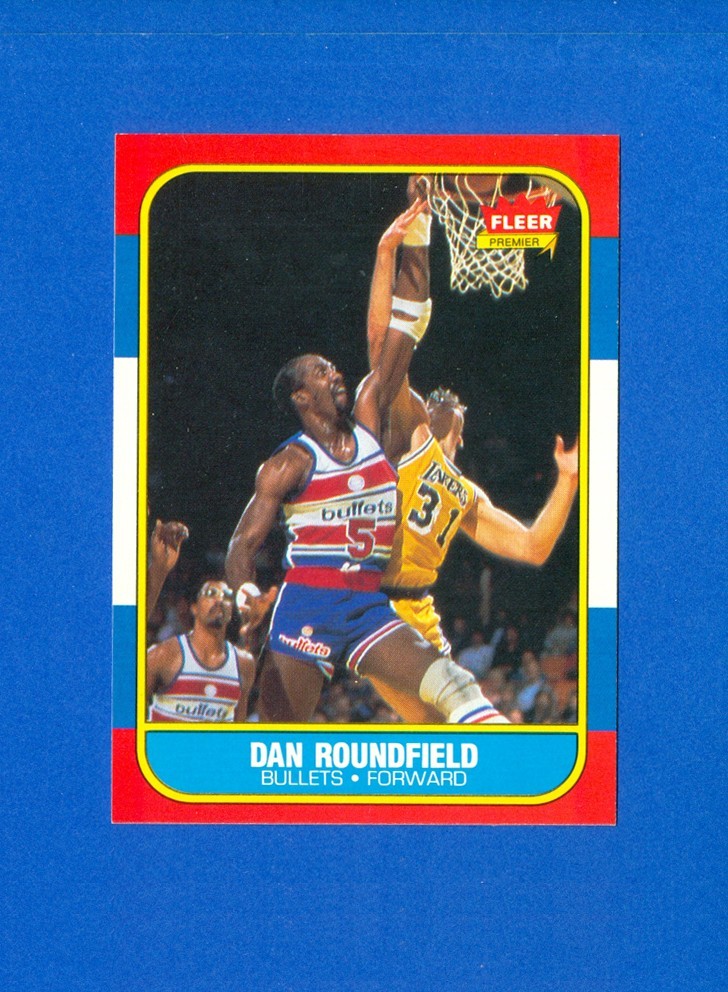 1986/1987 Fleer Basketball #95 Dan Roundfield '86 Set Break Card NR/MT Condition