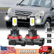 H11 H8 H16 LED Fog Light Kit WHITE Lamp Bulbs For Honda CR-V 2002-2019