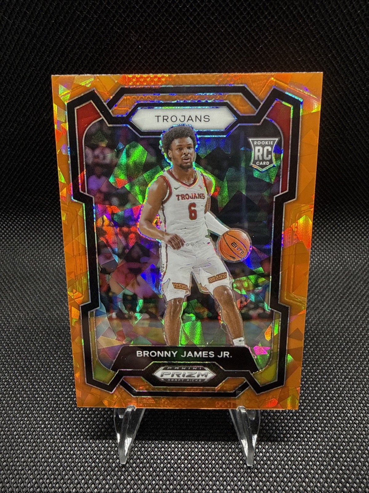 2024 Panini Prizm Draft Picks - Bronny James #86 Orange Ice Prizm (RC)