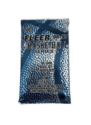 1996/97 Fleer Series 2 Basketball Factory Sealed Pack! KOBE RC YR and Jordan