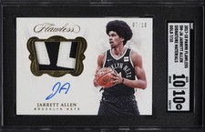 2017-18 Jarrett Allen Flawless Rookie Patch Auto RC Gold /10 SGC 10 Sig Mat