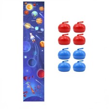 Table Curling Set Interactive Tabletop Curling Game 2 Player Battle for