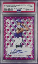 2022 Leaf Perfect Game All-American Classic Pink Wave 1/6 Liam Peterson Auto 8d2