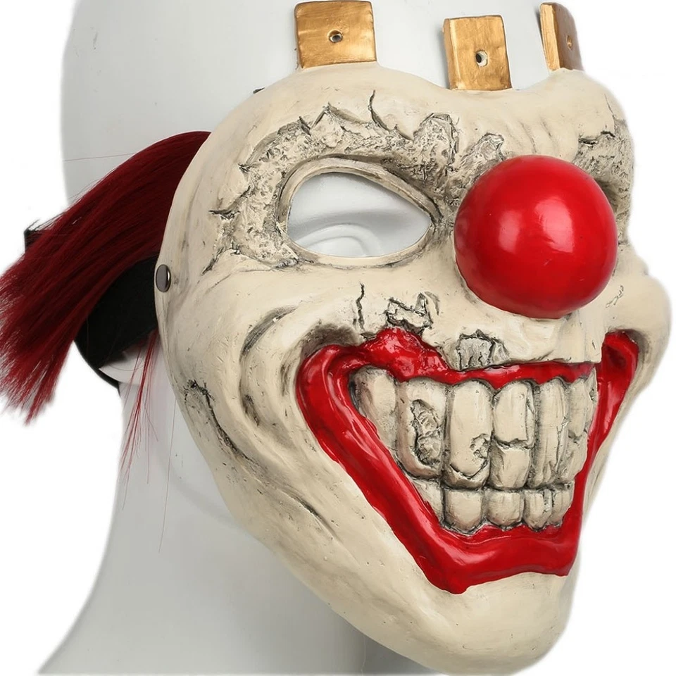 Twisted Metal Sweet Tooth Mask Resin Cosplay Killer Clown Cosplay Mask Halloween - Image 2 of 4