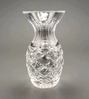 VTG Waterford Crystal Clear Bud Posey Vase 5½" COLLEEN? Pineapple Pattern Signed