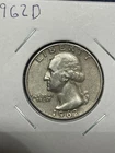 1962 D Silver Washington Quarter -  a nice circulated coin