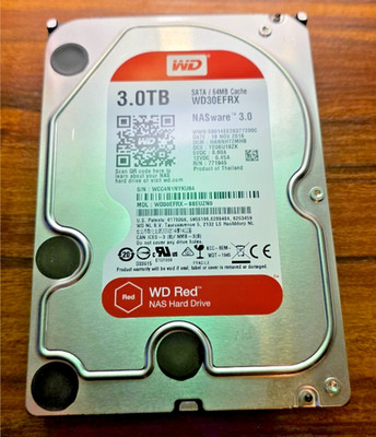 Western Digital Red Nas 3TB, Intern, 5400RPM (WD30EFRX) NAS