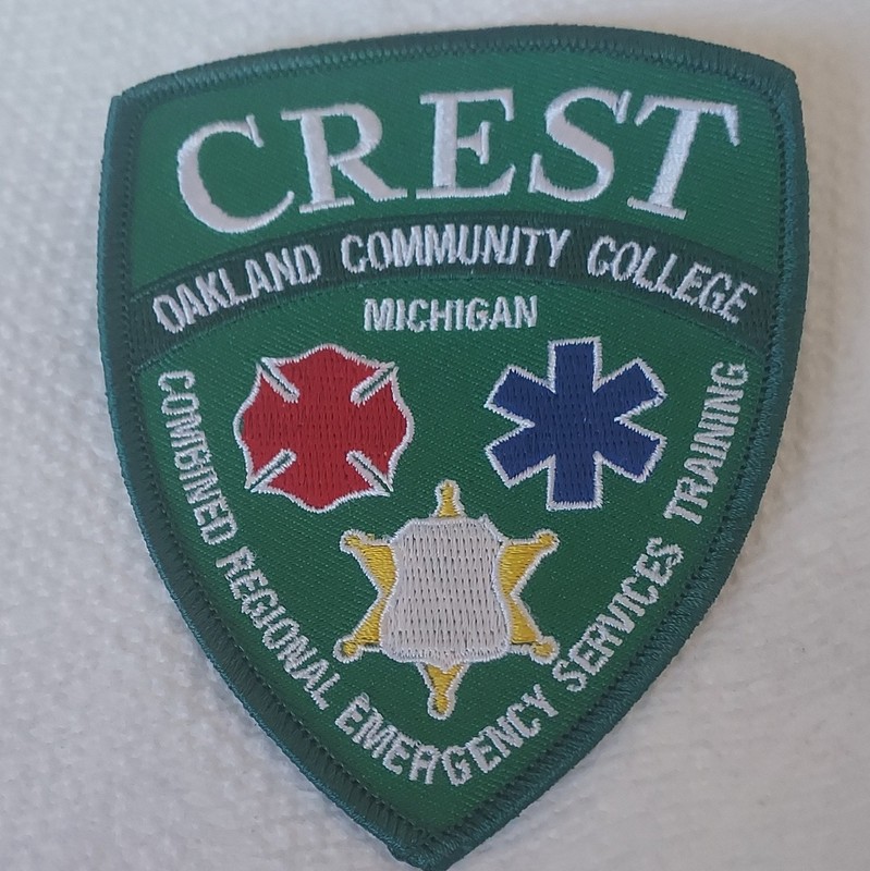 CREST Oakland Community College Michigan EMS Training Patch