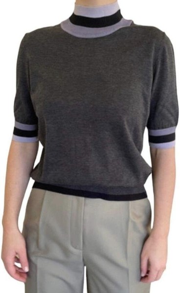 Men COS Sweater Grey Cotton 36 / S / 44
