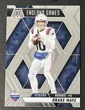 2025 Panini Mosaic Drake Maye #258 England Games New England Patriots