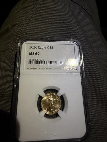 2026 Gold Eagle 1/10 Of An Ounce Ngc Ms69￼