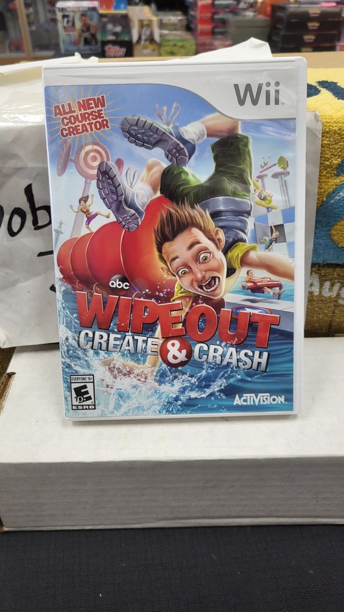 ABC WIPEOUT CREATE & CRASH NINTENDO WII VIDEO GAME IN BOX NO