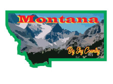 7" montana big sky country state bumper sticker decal usa made